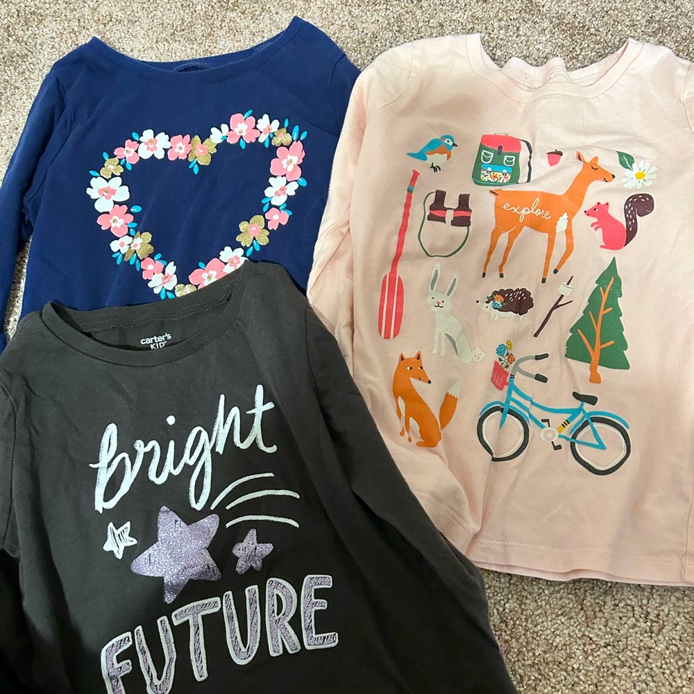 Carters long sleeves girls 8